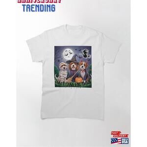 Trick Or Treat Adorable Halloween Dogs In Costume Classic Tshirt Unisex